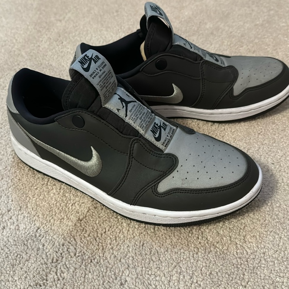 Sliver and black Jordan’s